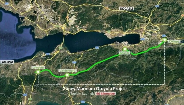 Güney Marmara Otoyolu planları askıya çıktı